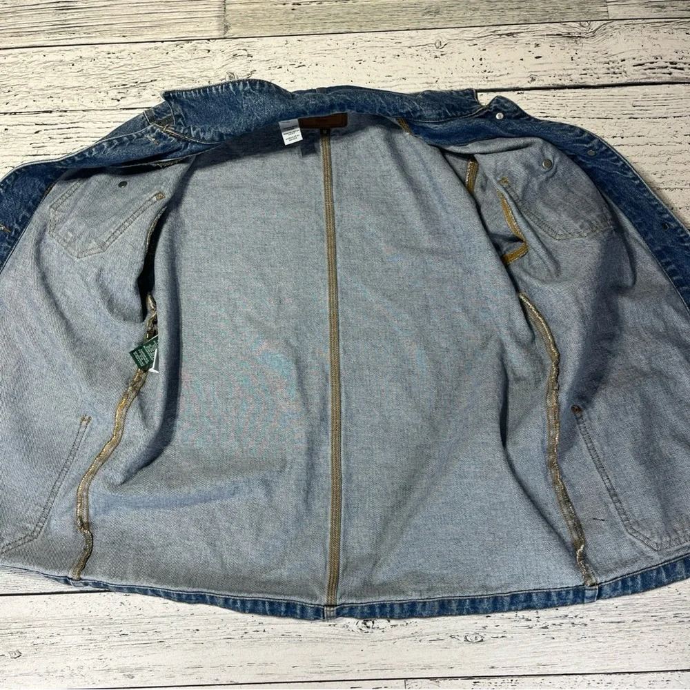 Vintage 90s Polo‎ Ralph Lauren Jean Chore Trucker Jacket Coat Shirt Size Medium